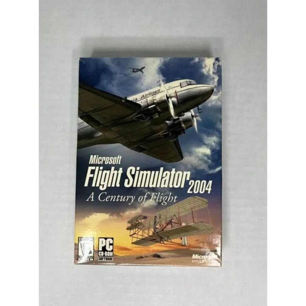 Microsoft Flight Simulator 2004 A Century of Flight 4-Disc Set PC CD-ROM-2000/XP